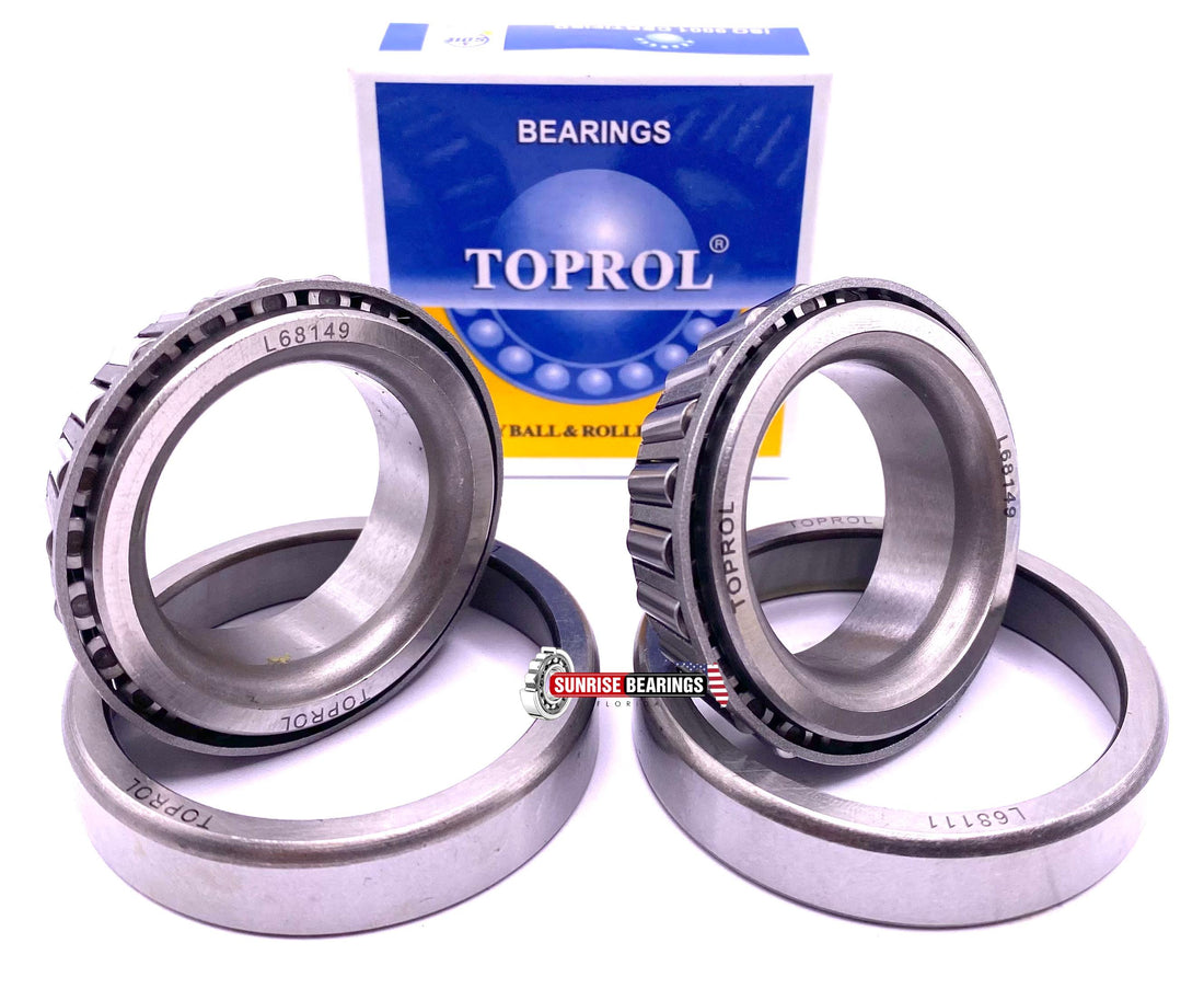 TOPROL L68149 L68111 Tapered Roller Bearing Cup and Cone Set SET17, Set of 2