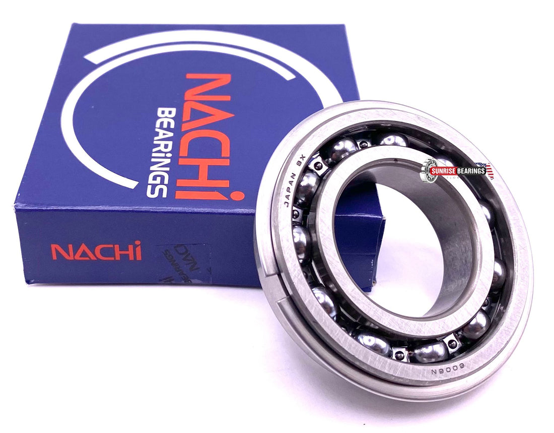 NACHI 6006 NR Ball Bearing, Open Type, No Seals + Snap Ring 30x55x13 mm