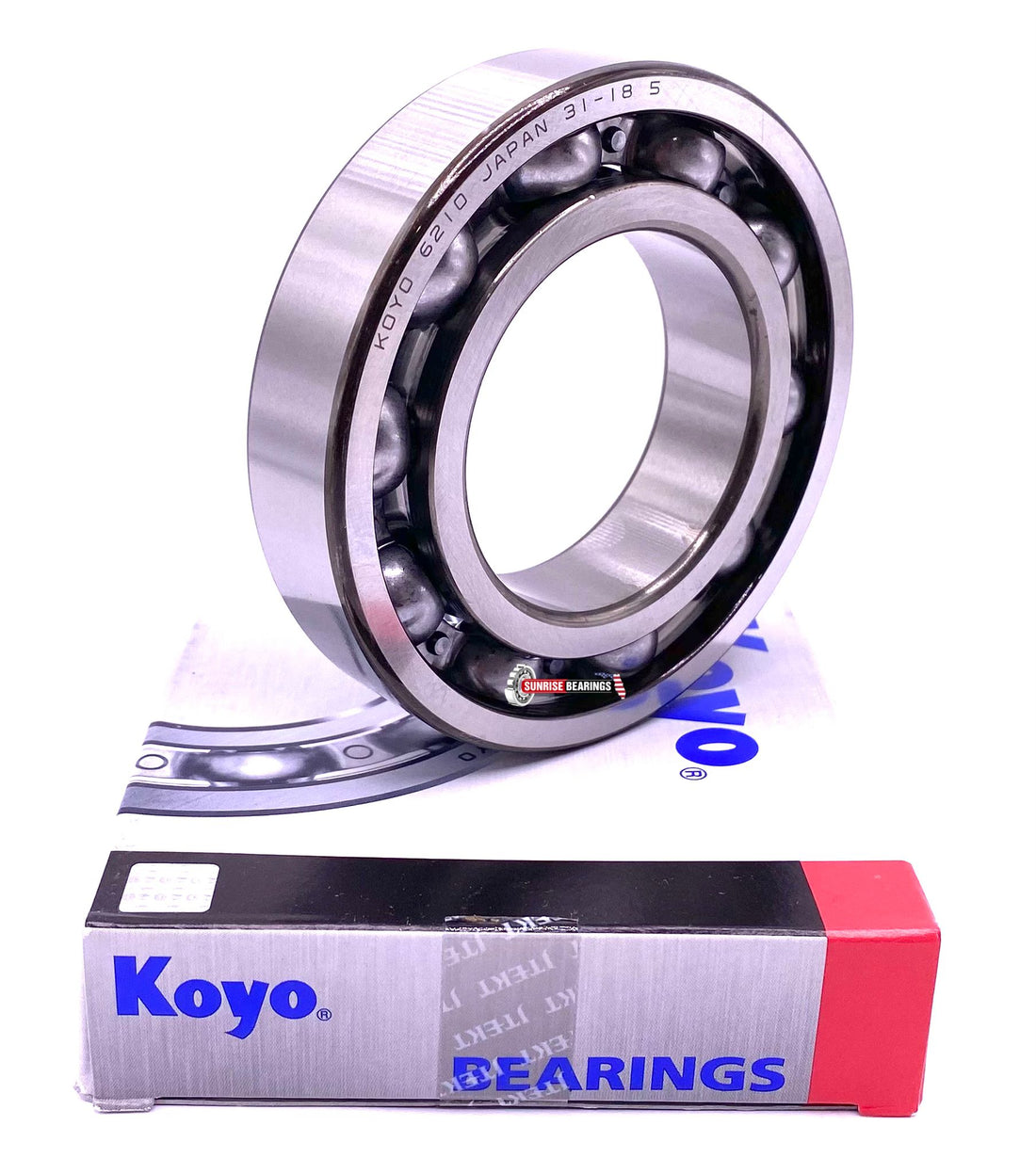 KOYO Japan 6210  Deep Groove Ball Bearing, Open Type, No Seals  50x90x20 mm