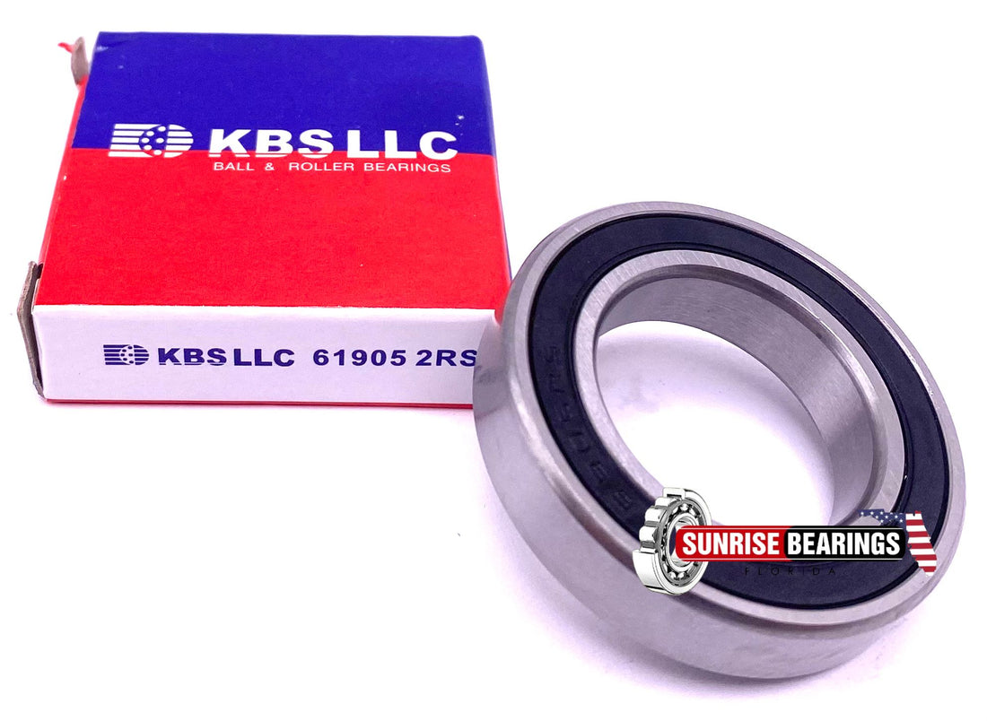 KBS 61905 2RS Deep Groove Ball Bearing, Rubber Sealed 6905 25x42x9 mm