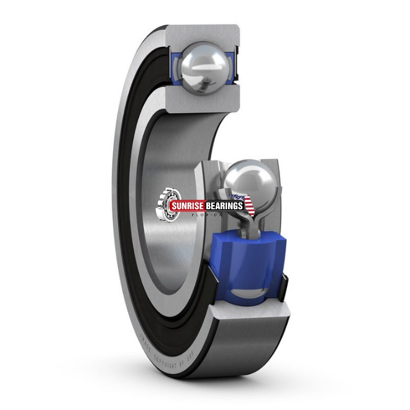 SKF 6208 2RS1 TN9 C3 VE167 Deep Groove Ball Bearing, Rubber Sealed 40x80x18 mm