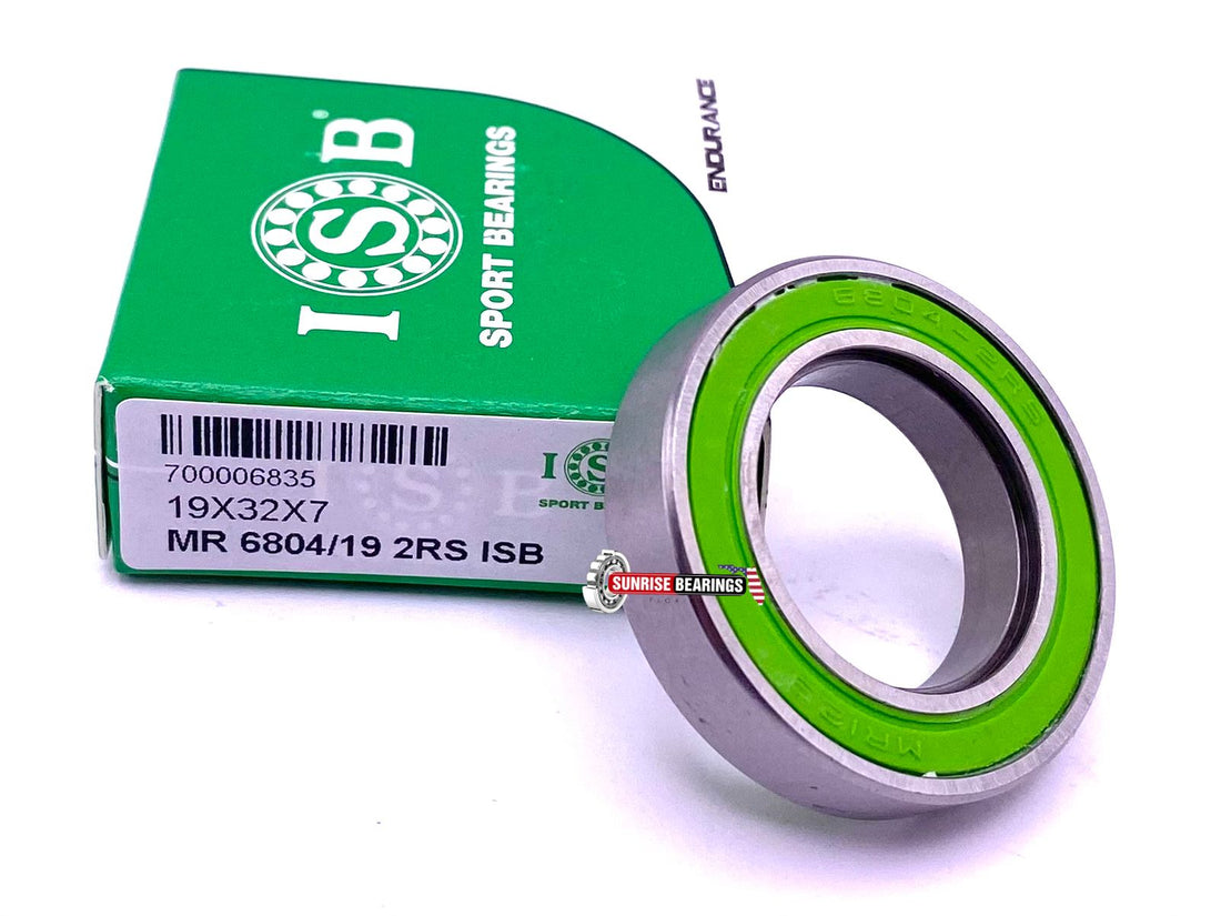ISB MR6804/19 2RS High Speed, Rubber Sealed Bearing for Bicycles 19x32x7 mm