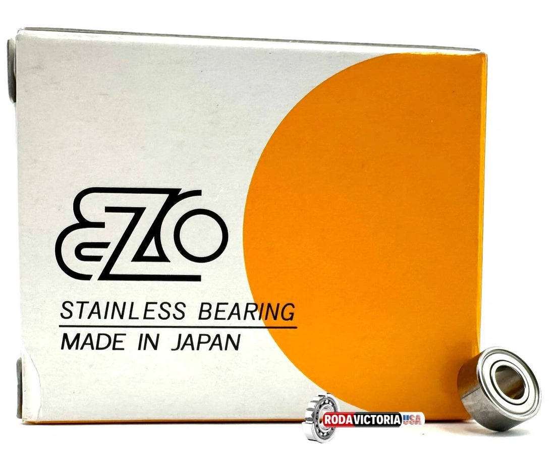 EZO Japan F63800 ZZ Flanged Deep Groove Ball Bearing, Metal Shielded 10x19x7 mm