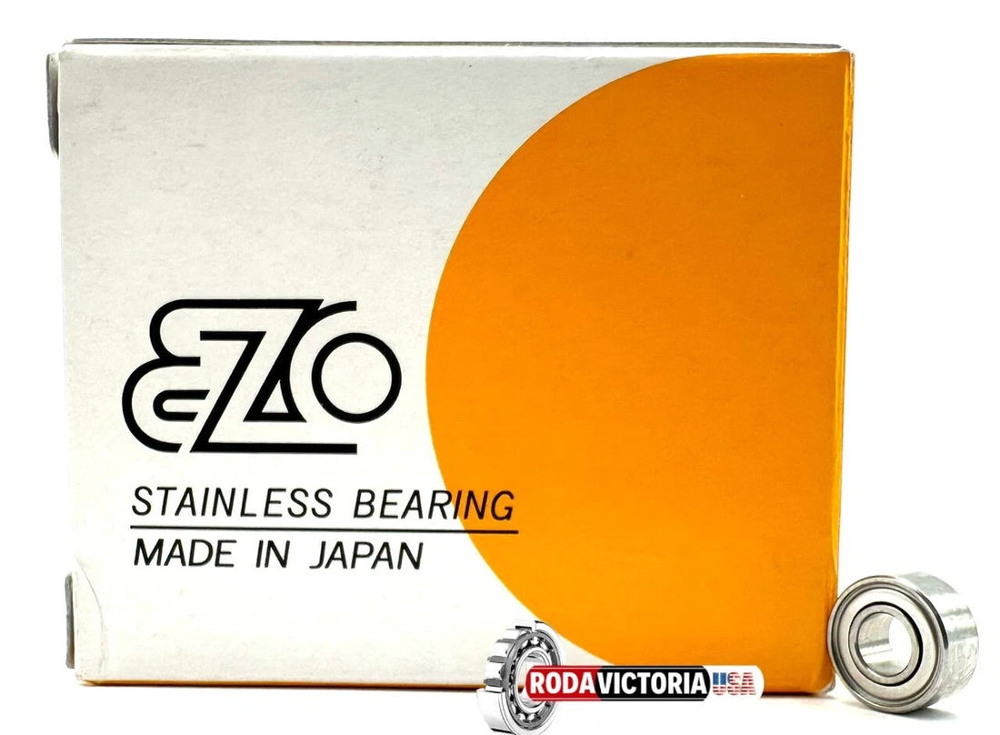 EZO Japan F63800 ZZ Flanged Deep Groove Ball Bearing, Metal Shielded 10x19x7 mm