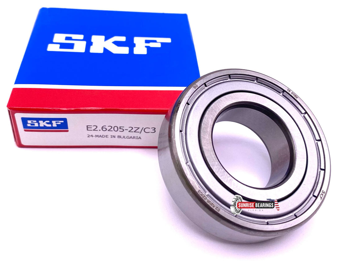 SKF E2.6205 ZZ C3  Deep Groove Ball Bearing, Metal Shielded 25x52x15 mm