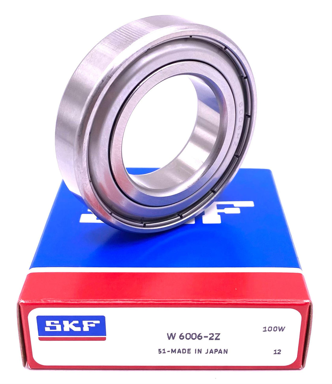 SKF W6006 ZZ Stainless Steel Ball Bearing, Metal Shielded 30x55x13 mm