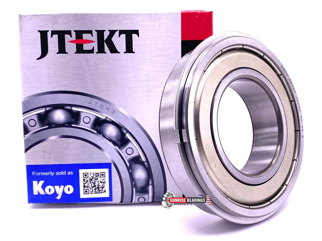 KOYO Japan 6209 ZZ NR Ball Bearing, Metal Shielded + Snap Ring 45x85x19 mm