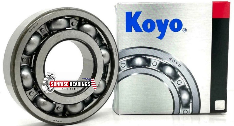 KOYO Japan 6310 C3 Deep Groove Ball Bearing, OPEN Type, No Seals 50x110x27 mm