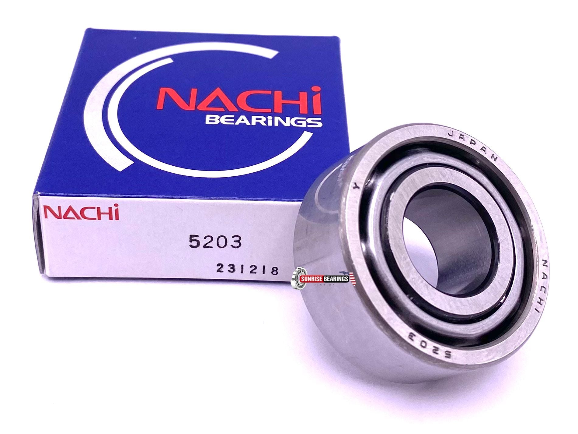 NACHI Japan 5203 Angular Contact Ball Bearing, Open Type, 3203