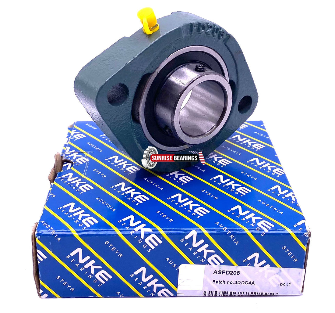 NKE ASDF206 Housing and Bearing Assembly FLCTEY30 GAY30NPPB, LCTE0