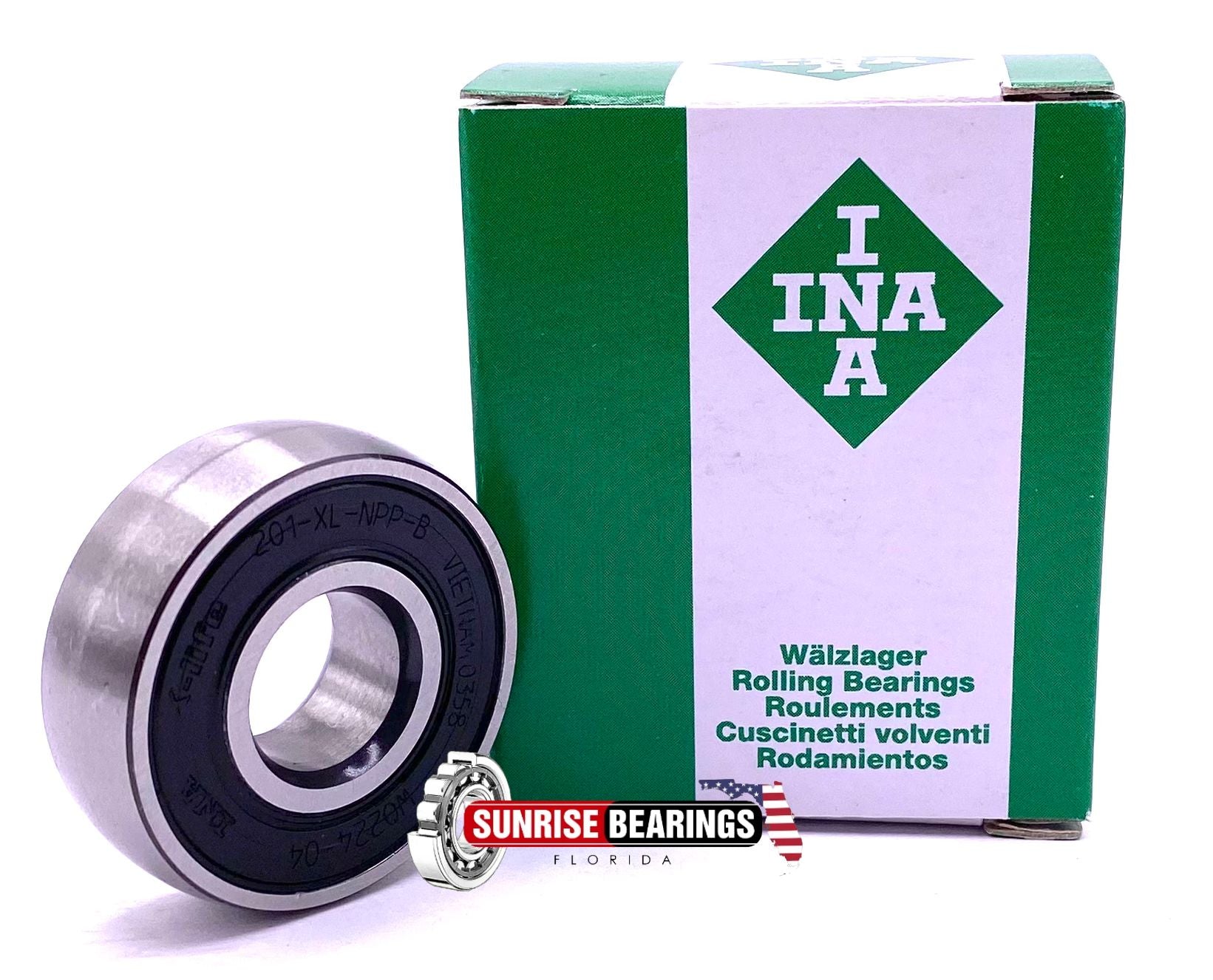 INA 201 NPP B Radial Insert Ball Bearing CS201 LLU 1726201 2RS1