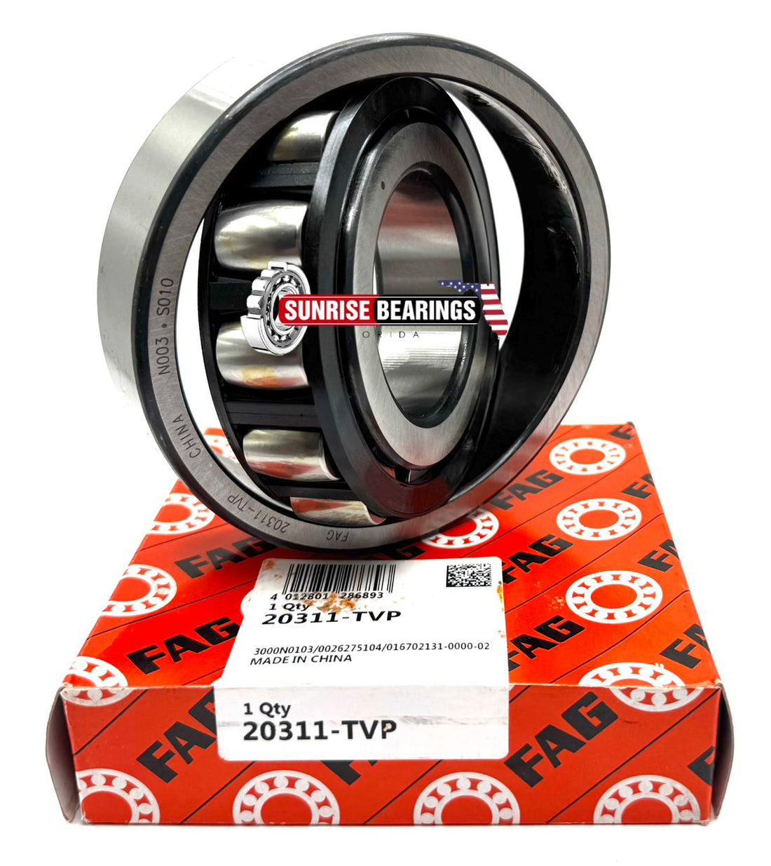 FAG  20311  TVP Barrel Roller Bearing 55x120x29 mm