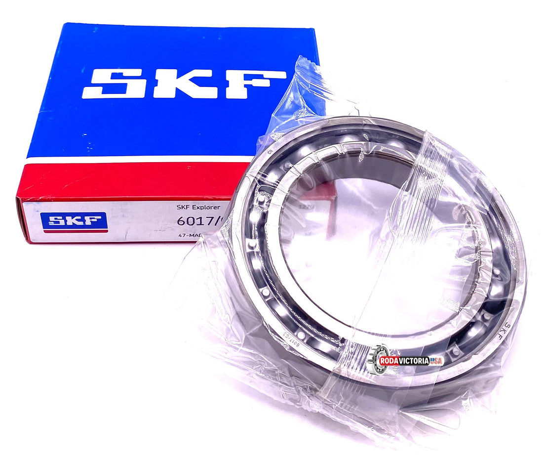 SKF 6017 Deep Groove Ball Bearing, Open Type, No Seals 85x130x22 mm