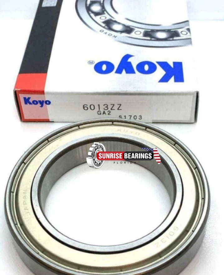 KOYO Japan 6013 ZZ C3 Deep Groove Ball Bearing, Metal Shielded 65x100x18 mm