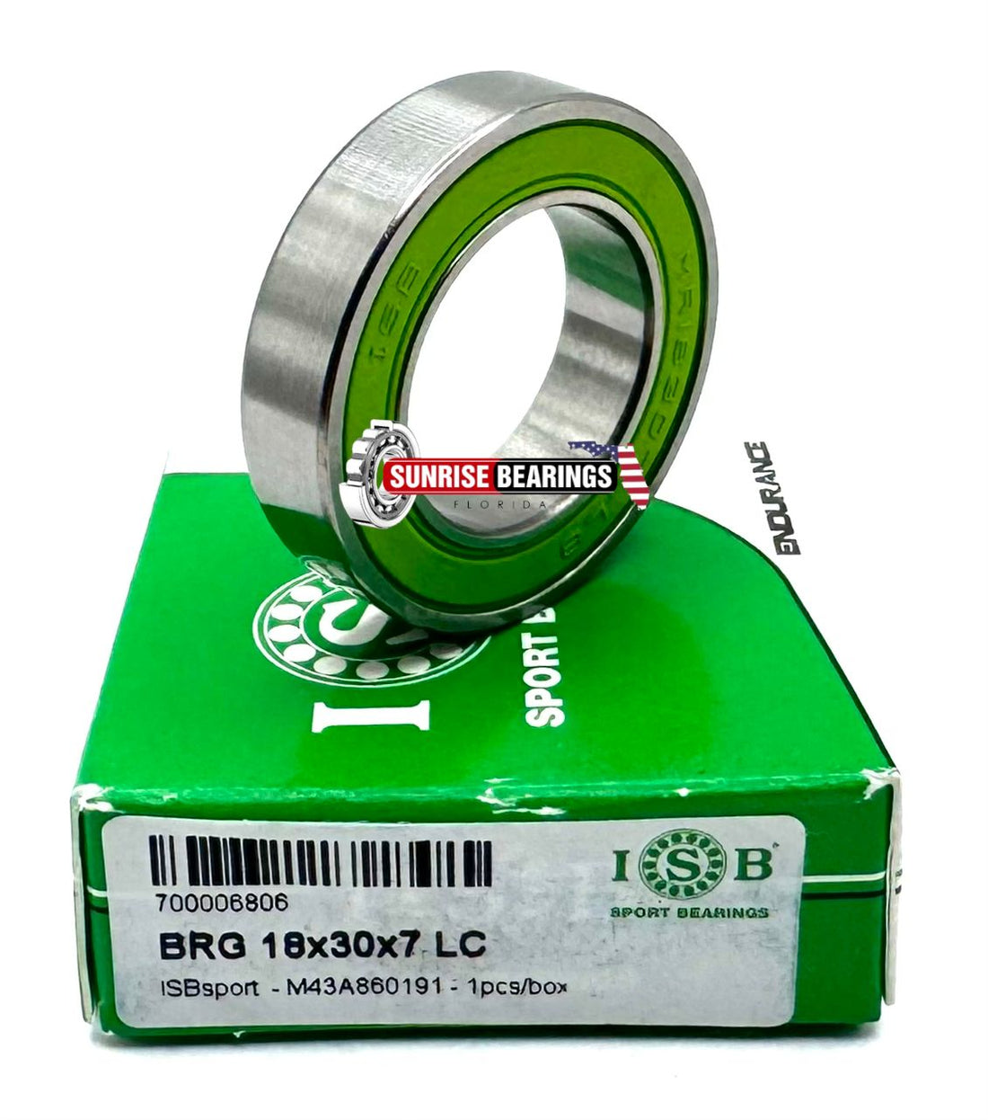 ISB Endurance MR18307 Steering Ball Bearing Rubber Sealed 18307 2RS 18x30x7 mm
