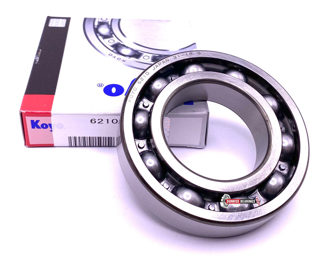 KOYO Japan 6210  Deep Groove Ball Bearing, Open Type, No Seals  50x90x20 mm