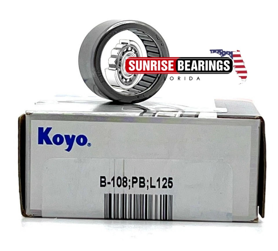Koyo USA B108 Full Complement Needle Roller Bearing Premium 5/8 x 13/16 x 1/2"