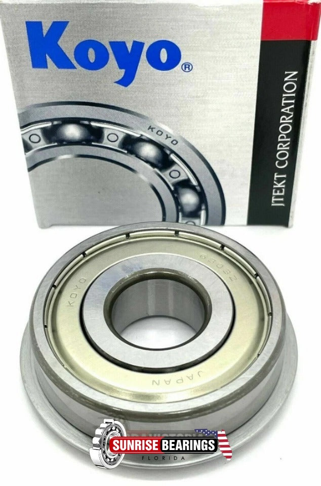 KOYO Japan 6303 ZNR Deep Groove Ball Bearing Open type ,One Side + Snap Ring 17x47x14 mm