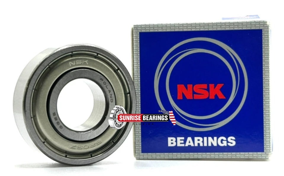 NSK 6203 ZZ C3 Deep Groove Ball Bearing, Metal Shielded 17x40x12 mm