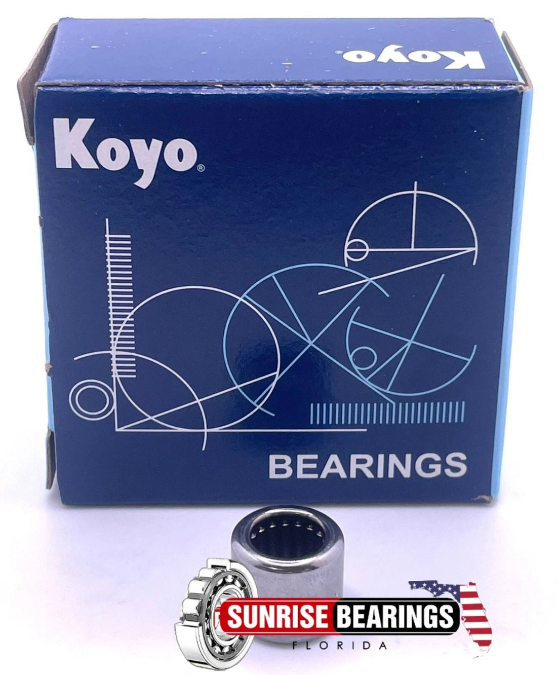 M571 Full Complement Needle Roller Bearing Closed End Brand Koyo 5/16x1/2x7/16