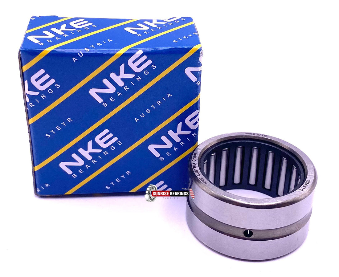 NKE Japan NK22/16 R Needle Roller Bearing 22x30x16 mm