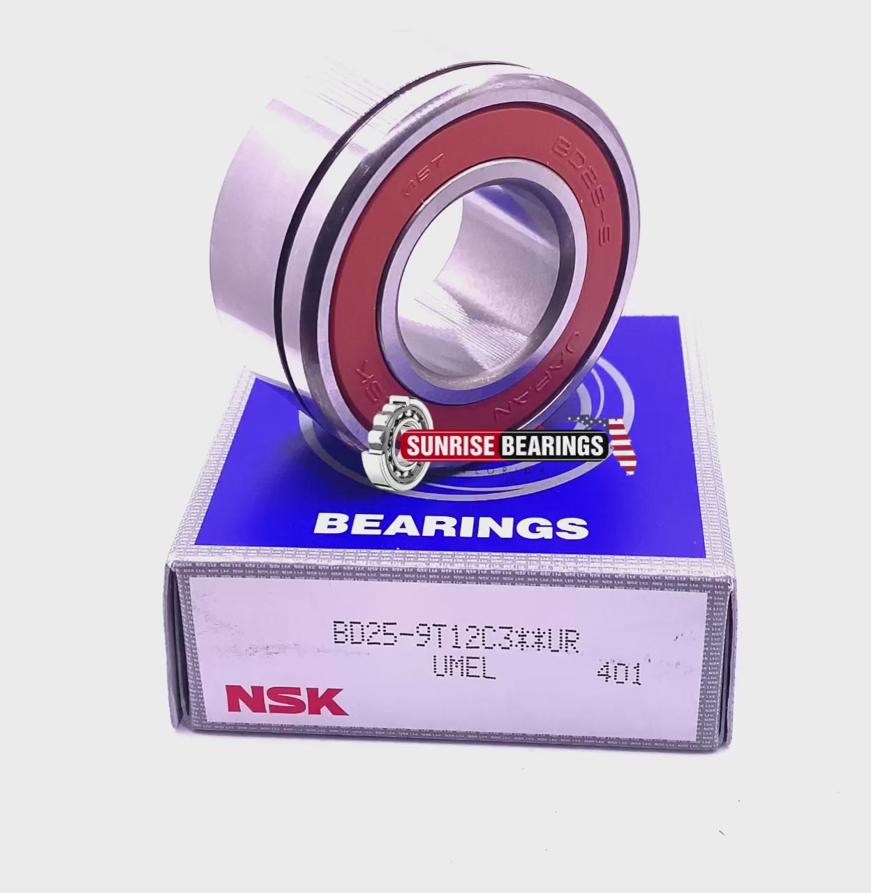 NSK Japan BD25-9 T12 C3 Transmission Bearing 83A460 25x52x23.6 mm
