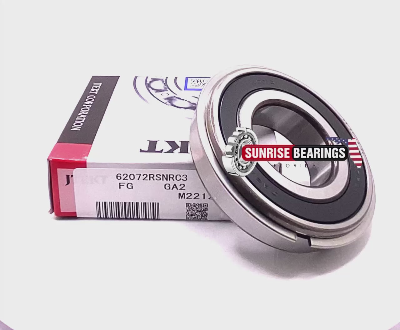 KOYO Japan (JTEKT) 6207 2RS NR Ball Bearing, Rubber Sealed + Snap