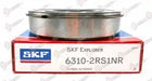 SKF 6310 2RS1 NR Deep Groove Ball Bearing, Rubber Sealed 50x110x27 mm