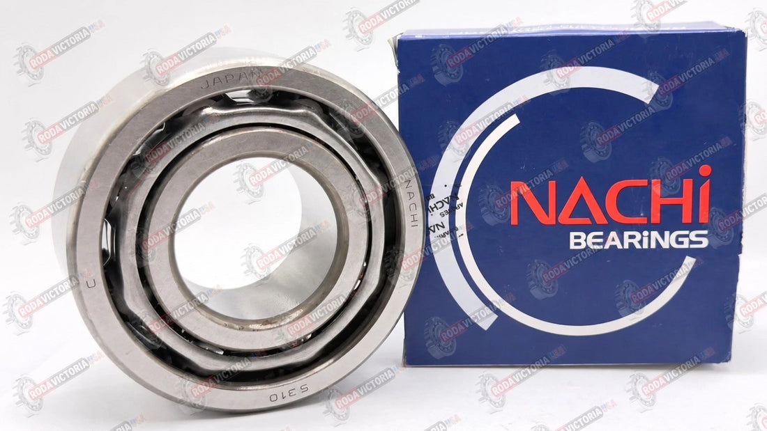 Nachi 5310 Angular Contact Ball Bearing, Open, No Seals 3310 50x110x44.4 mm