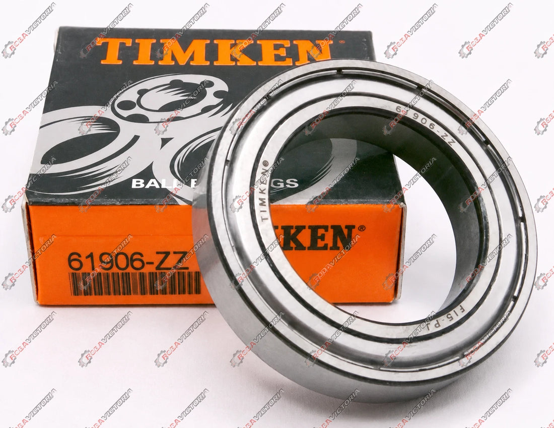 Timken 61906 ZZ Deep Groove Ball Bearing, Metal Shielded 6906 ZZ 2Z 30x47x9 mm