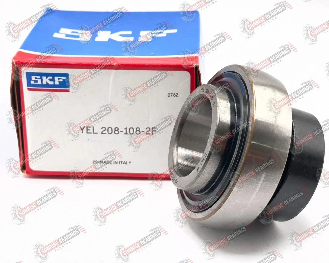 SKF YEL208-108-2F Insert Ball Bearing 1-1/2" ID G1108 KRR B 38.1x80x56.5 mm