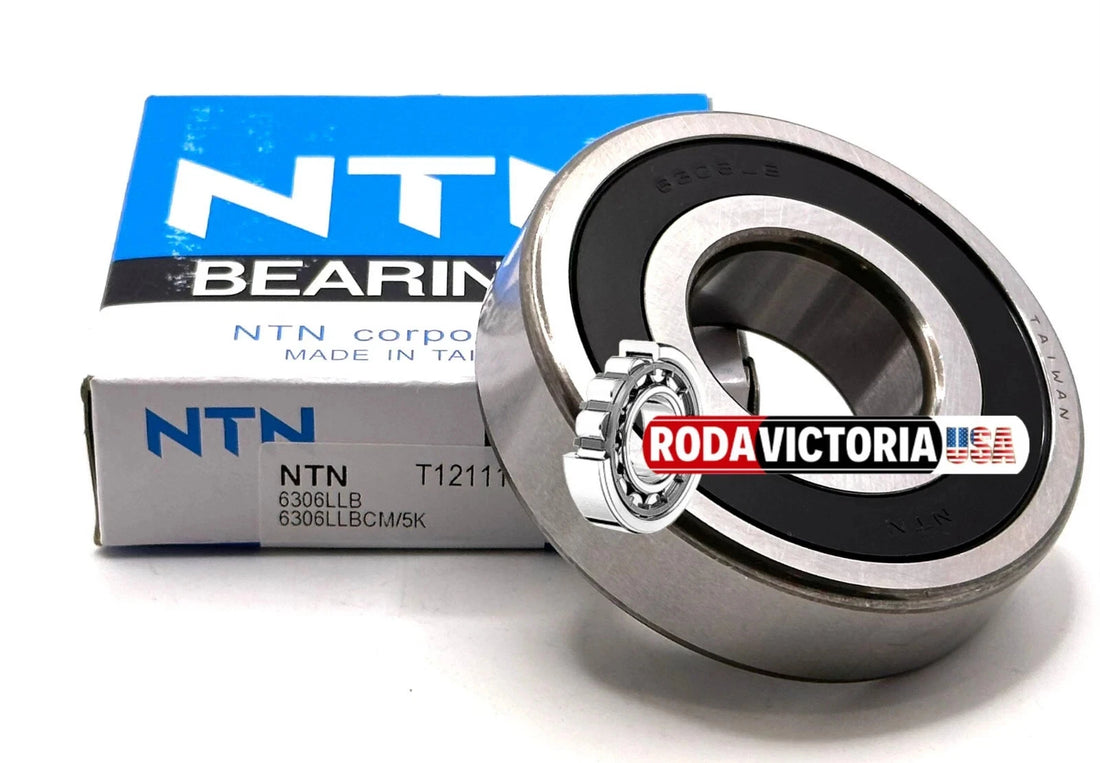 NTN 6306 LLB C3/5K Deep Groove Ball Bearing, Rubber Sealed 30x72x19 mm