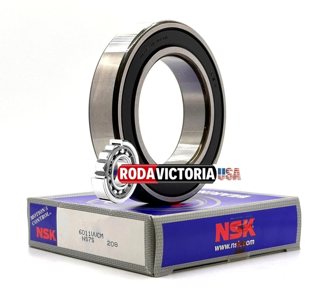 NSK 6011 VV C3 Deep Groove Ball Bearing Non-Contact Seals 55x90x18 mm