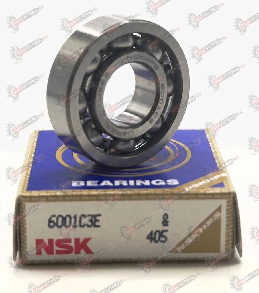 NSK 6001 C3 E Deep groove Ball Bearing, Open Type, No Seals 12x28x8 mm