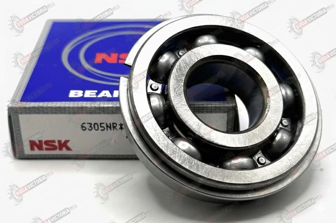 NSK 6305 NR C3 Deep Groove Ball Bearing + Snap Ring 25x62x17 mm
