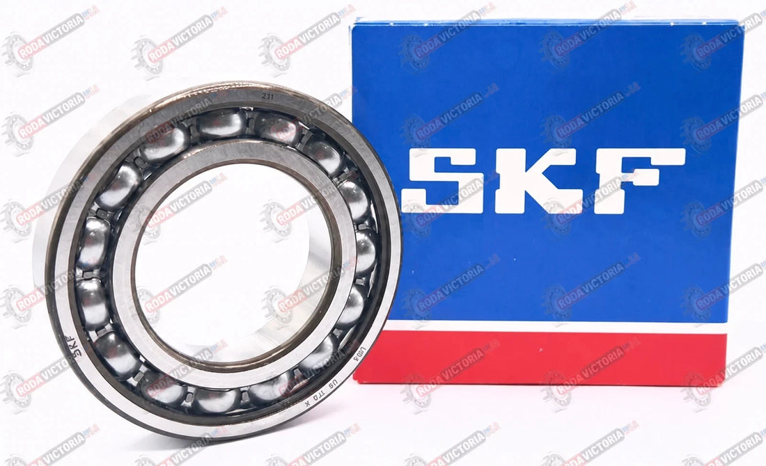 SKF 211 Deep Groove Ball Bearing Open Filling Slots 55x100x21 mm