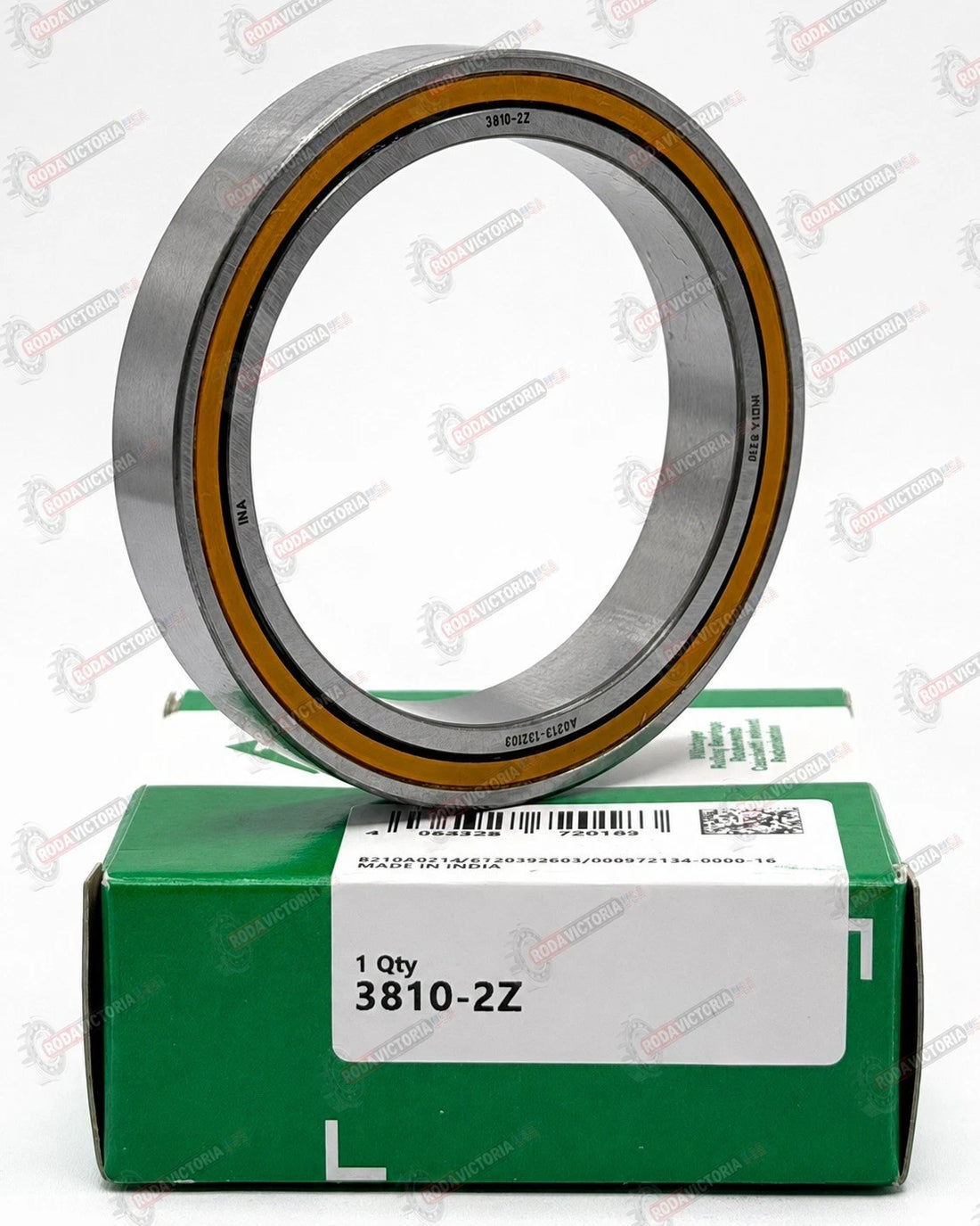 INA 3810 2Z Double Row Angular Contact Ball Bearing, Metal Shielded 50x65x12 mm