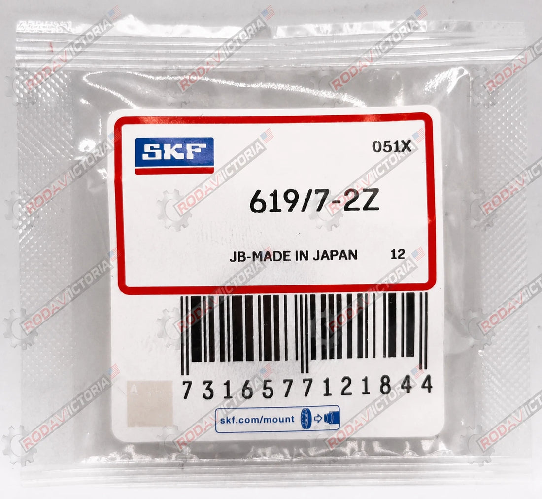 SKF 619/7 2Z Miniature Deep Groove Ball Bearing, Metal Shielded 7x17x5 mm