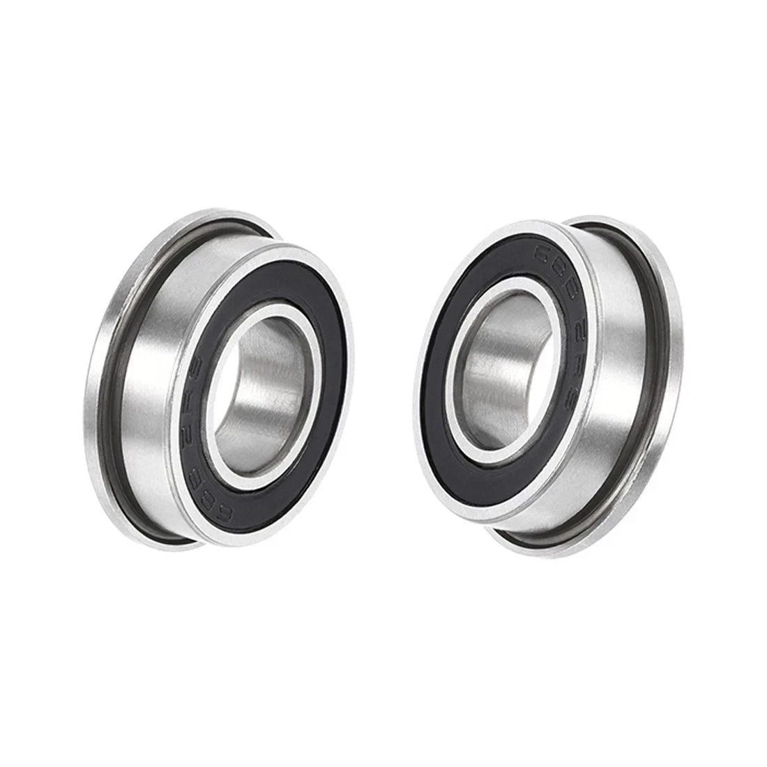 QTY.02 ZEN F688 2RS Flanged Deep Groove Ball Bearing, Rubber Sealed 8x16x5 mm