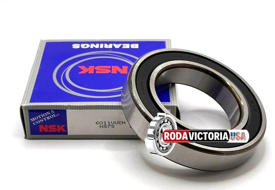 NSK 6011 VV C3 Deep Groove Ball Bearing Non-Contact Seals 55x90x18 mm