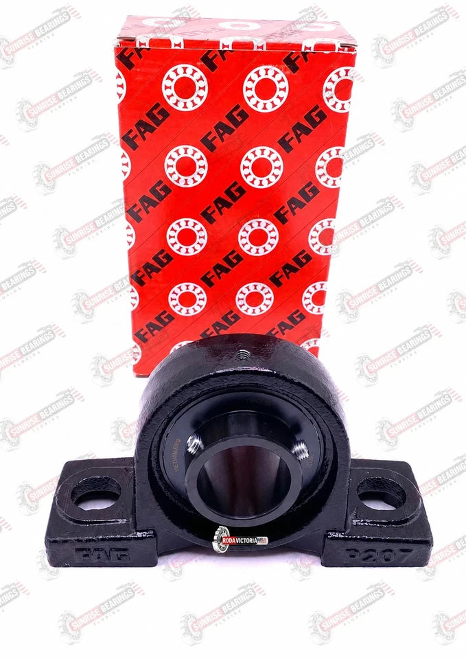 FAG UCP207-21 J7 Pillow Block Bearing Unit Cast Iron Housing 1-5/16" Bore