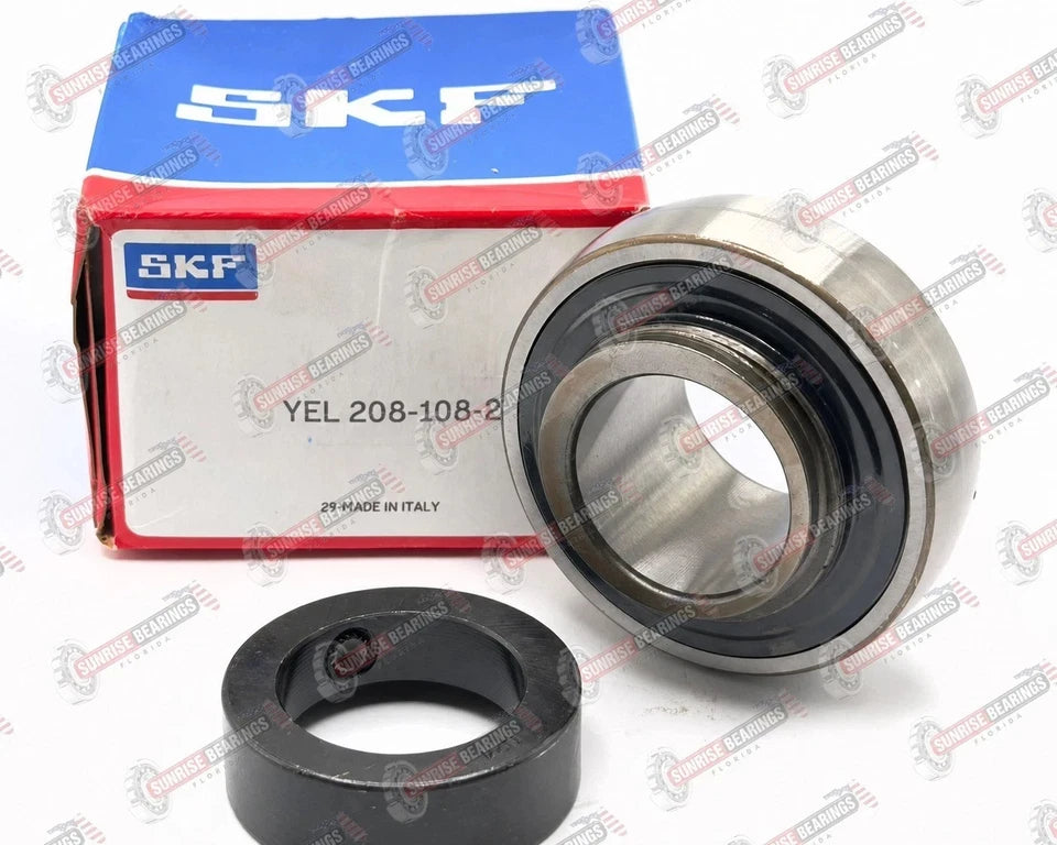 SKF YEL208-108-2F Insert Ball Bearing 1-1/2" ID G1108 KRR B 38.1x80x56.5 mm
