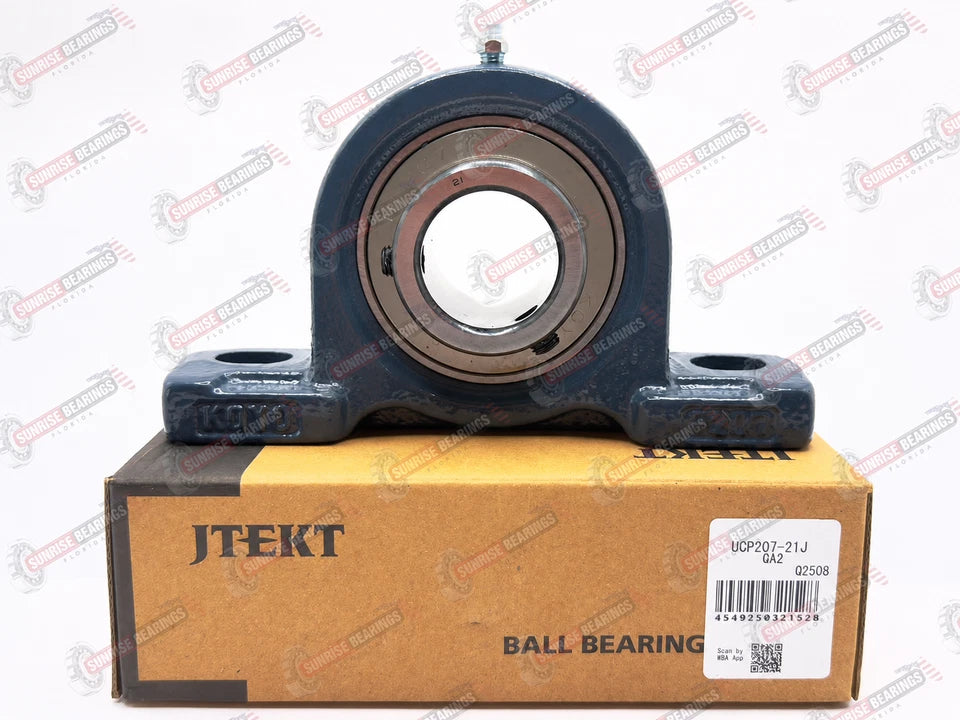 KOYO UCP207-21 J Pillow Block Bearing Unit Cast Iron Housing 1-5/16" Bore