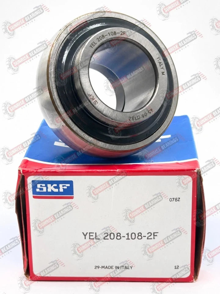 SKF YEL208-108-2F Insert Ball Bearing 1-1/2" ID G1108 KRR B 38.1x80x56.5 mm