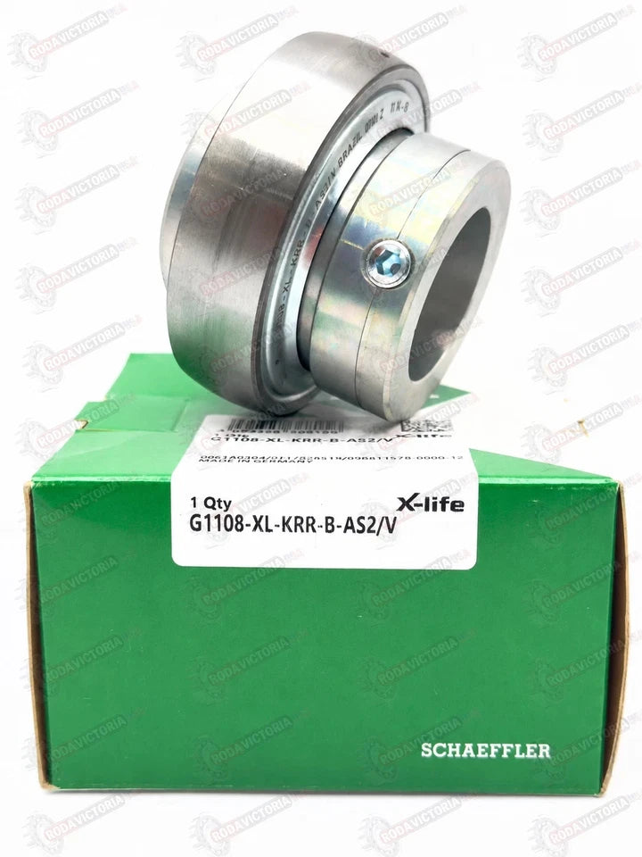 INA G1108 KRR B AS2/V Insert Ball Bearing 1-1/2" Bore YEL208-108 38.1x80x56.5 mm