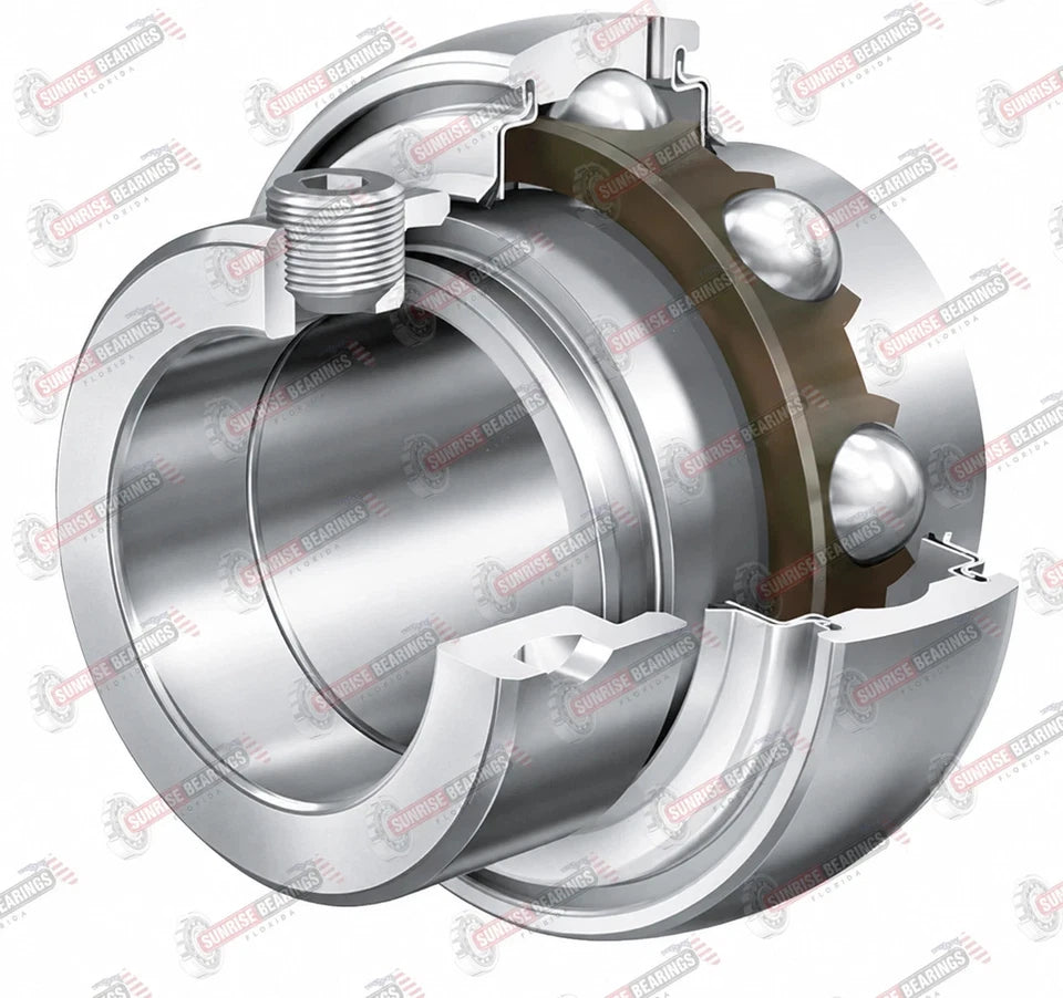 INA G1108 KRR B AS2/V Insert Ball Bearing 1-1/2" Bore YEL208-108 38.1x80x56.5 mm