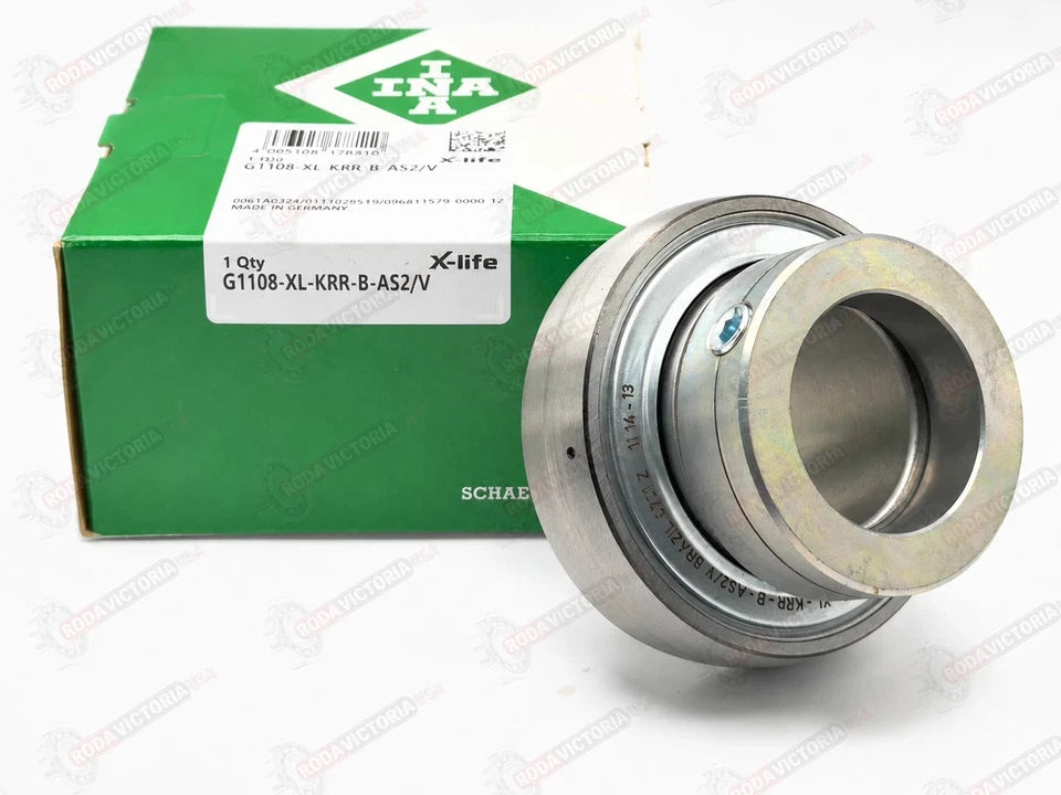 INA G1108 KRR B AS2/V Insert Ball Bearing 1-1/2" Bore YEL208-108 38.1x80x56.5 mm