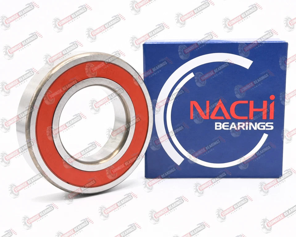 Nachi Japan 6209 2NSE C3 Deep Groove Ball Bearing, Rubber Sealed 45x85x19 mm