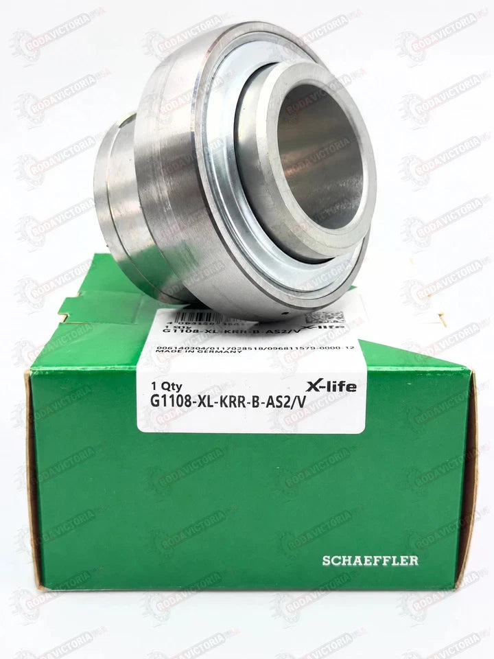 INA G1108 KRR B AS2/V Insert Ball Bearing 1-1/2" Bore YEL208-108 38.1x80x56.5 mm